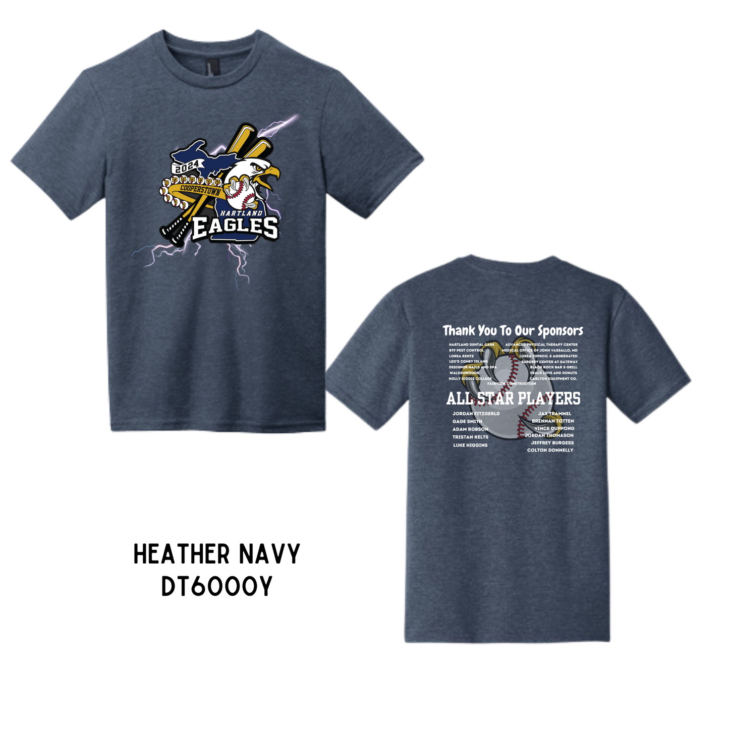 Eagles | Youth Heather Navy