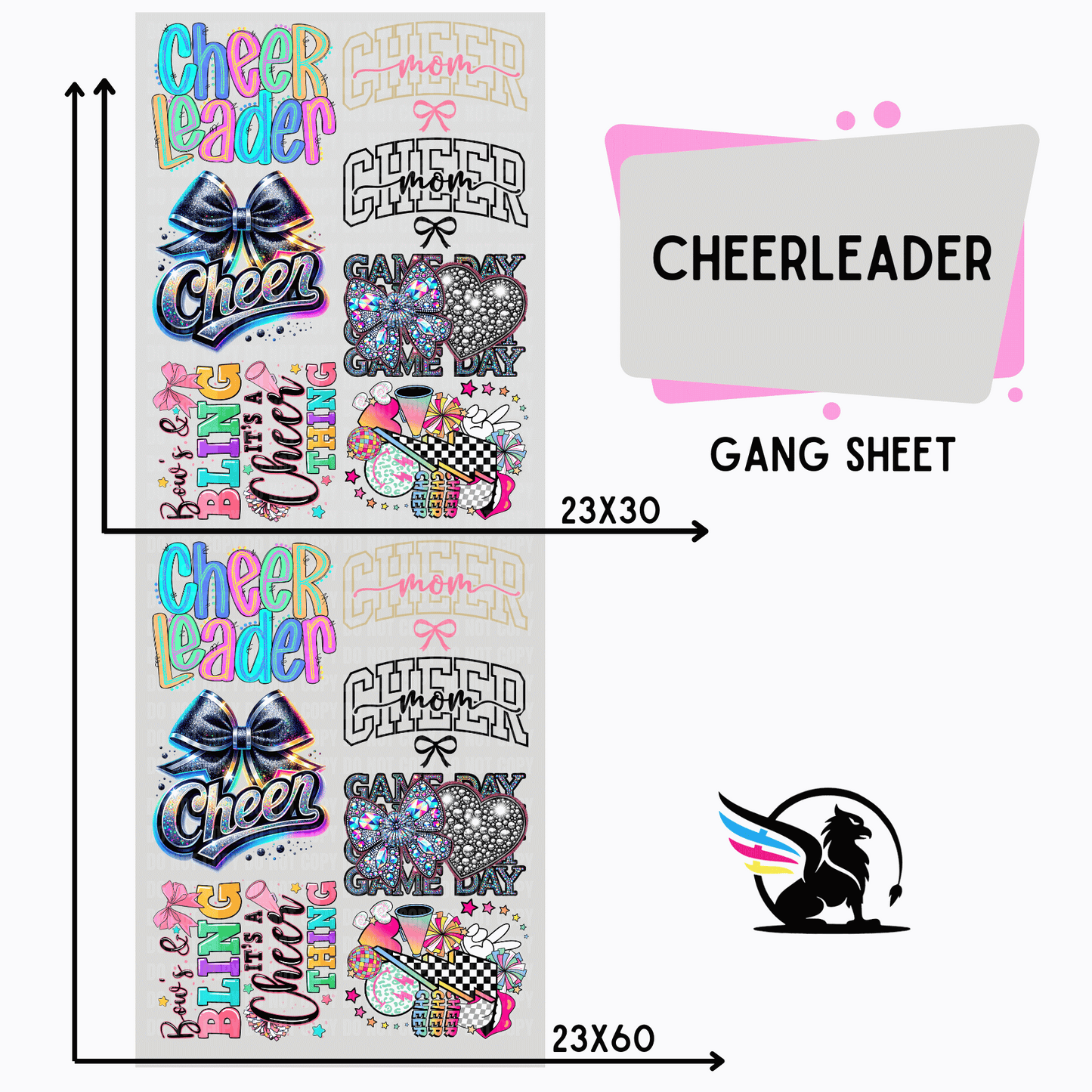 Premade Gang Sheet | Cheerleading