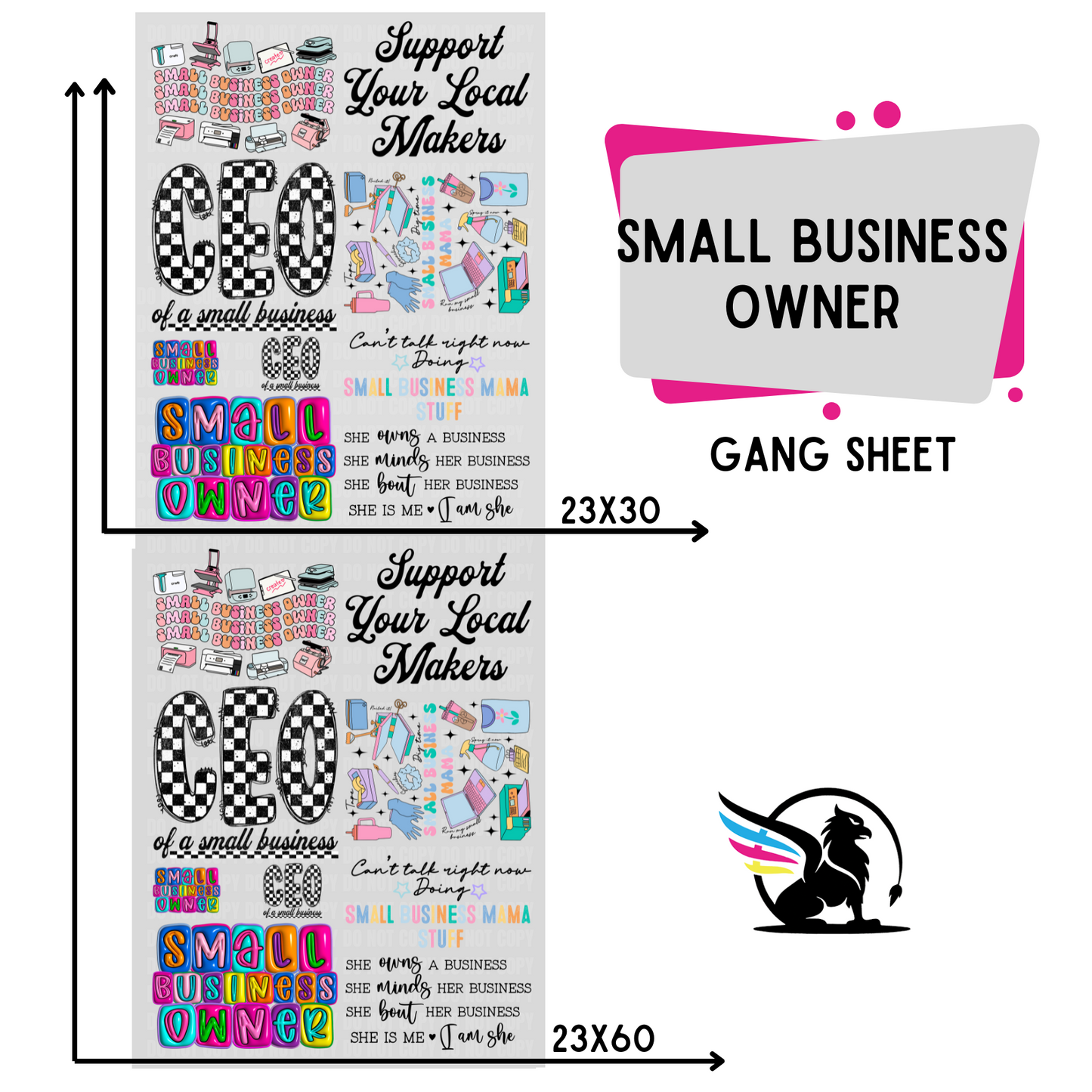 Premade Gang Sheet | Small Business Owner