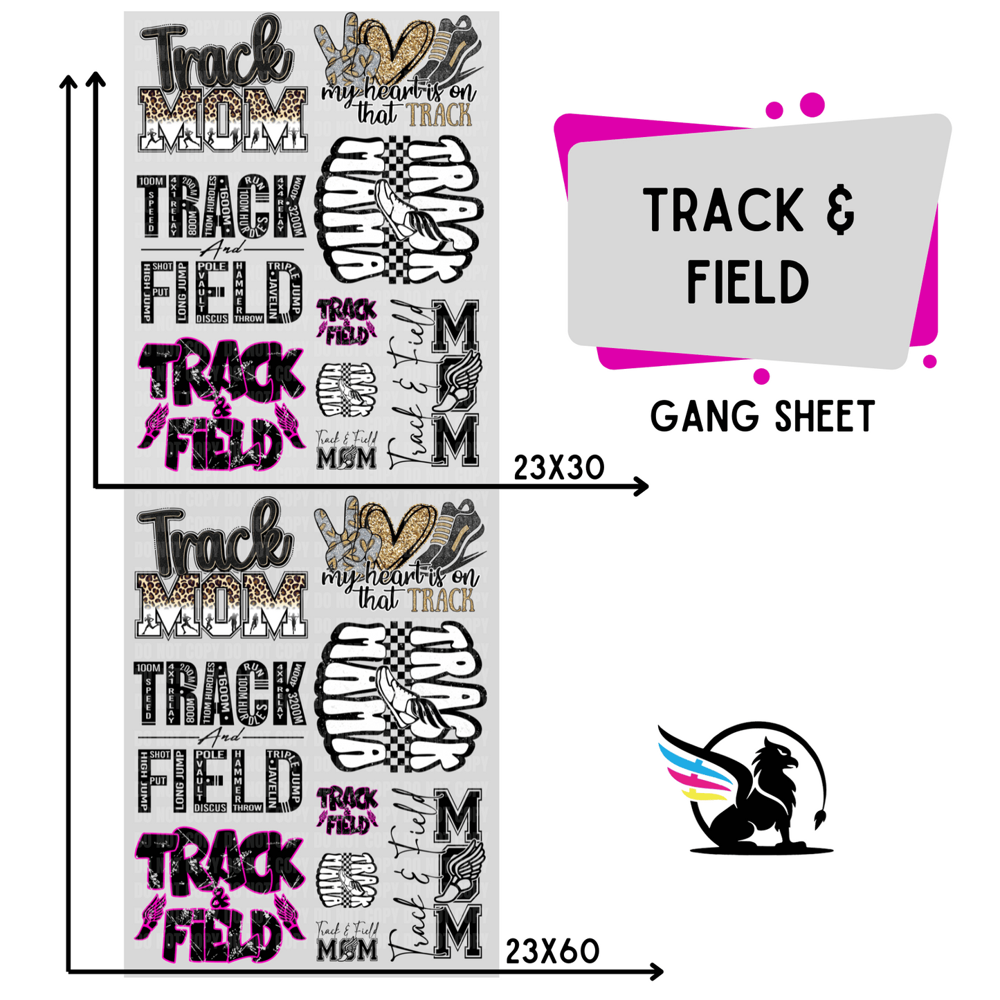 Premade Gang Sheet | Track And Field