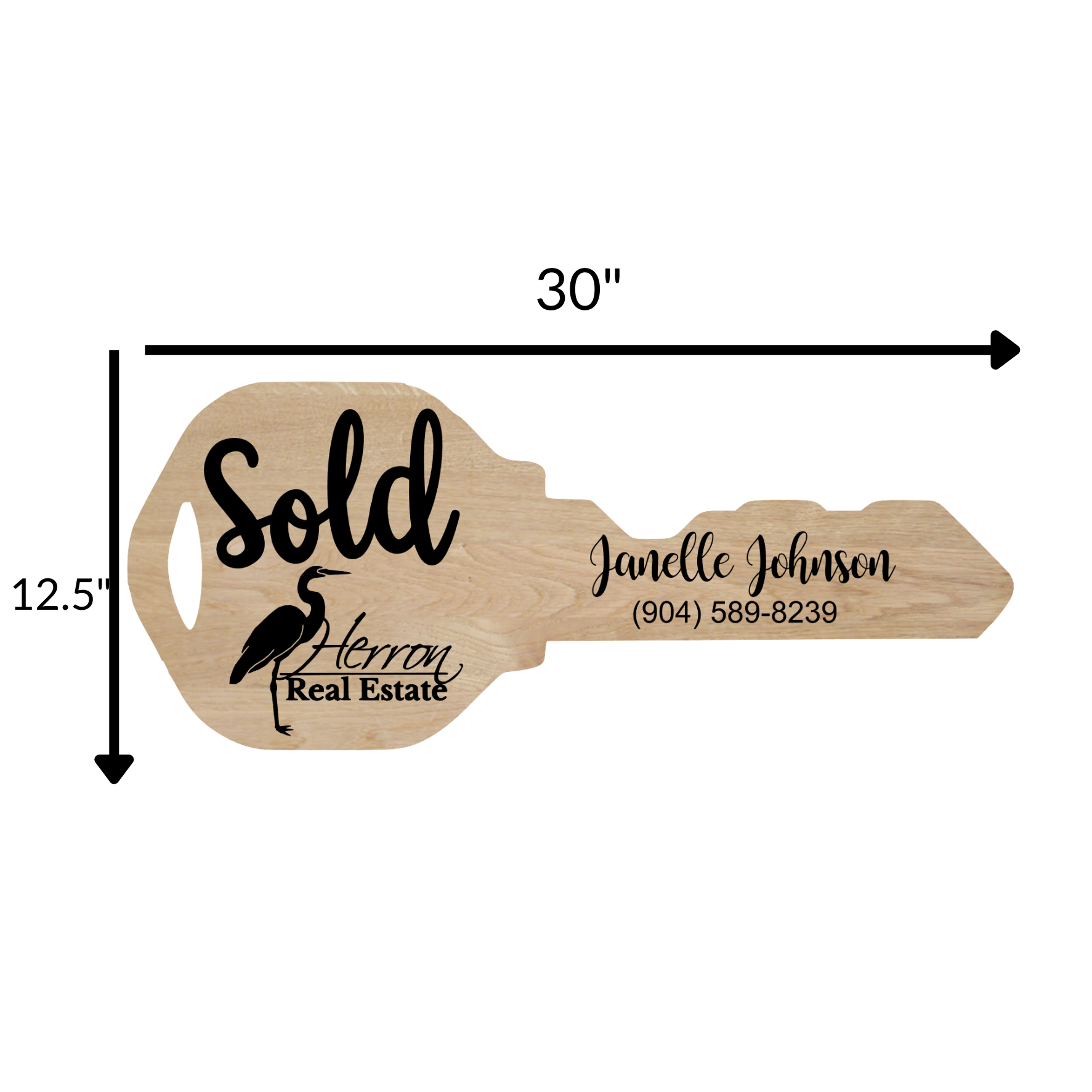 Custom real estate key on sale tags